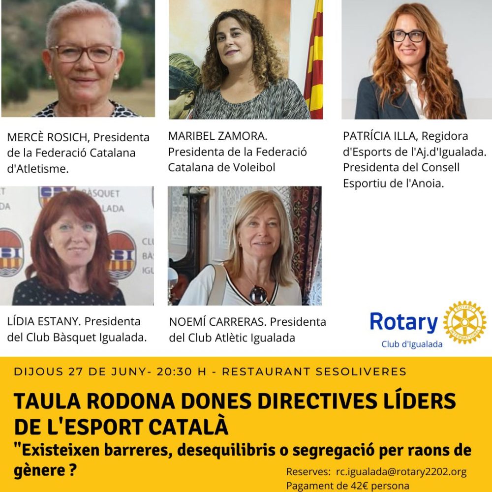 Taula rodona Dones Directives Líders de l’Esport Català